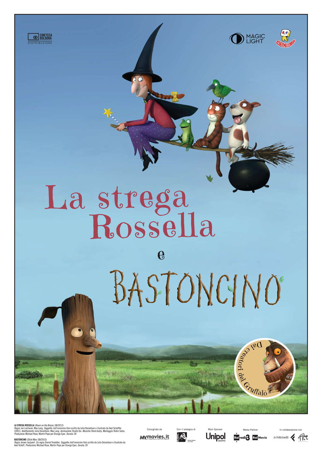 LA STREGA ROSSELLA E BASTONCINO